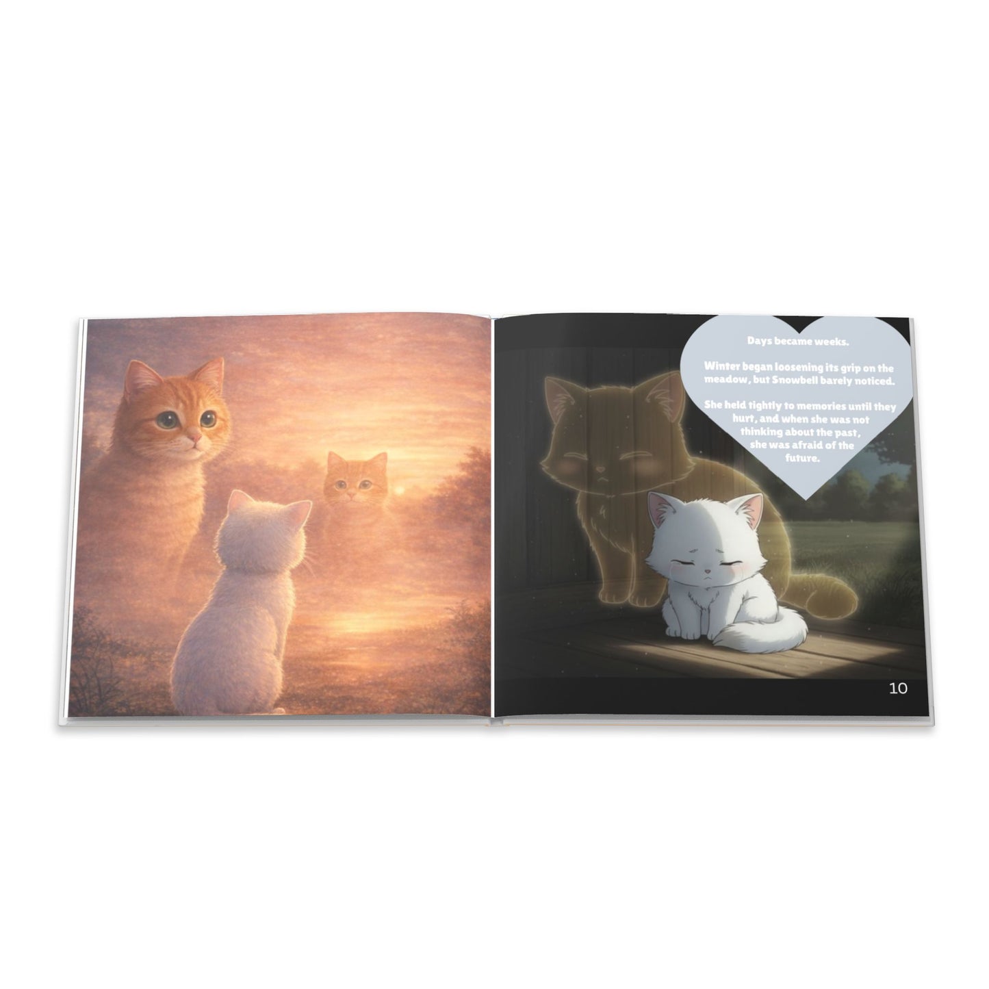 Hardcover Book — "Snowbell: The Space Between Seasons" Children's Book