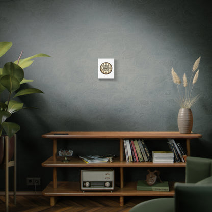 Inspirational Clock Canvas — “The Only Time You Run Out of Chances Is When You Stop Taking Them” Matte Wall Art