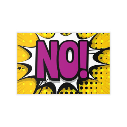 Pop Art "NO!" Wall Decal - Bold Comic Speech Bubble Sticker