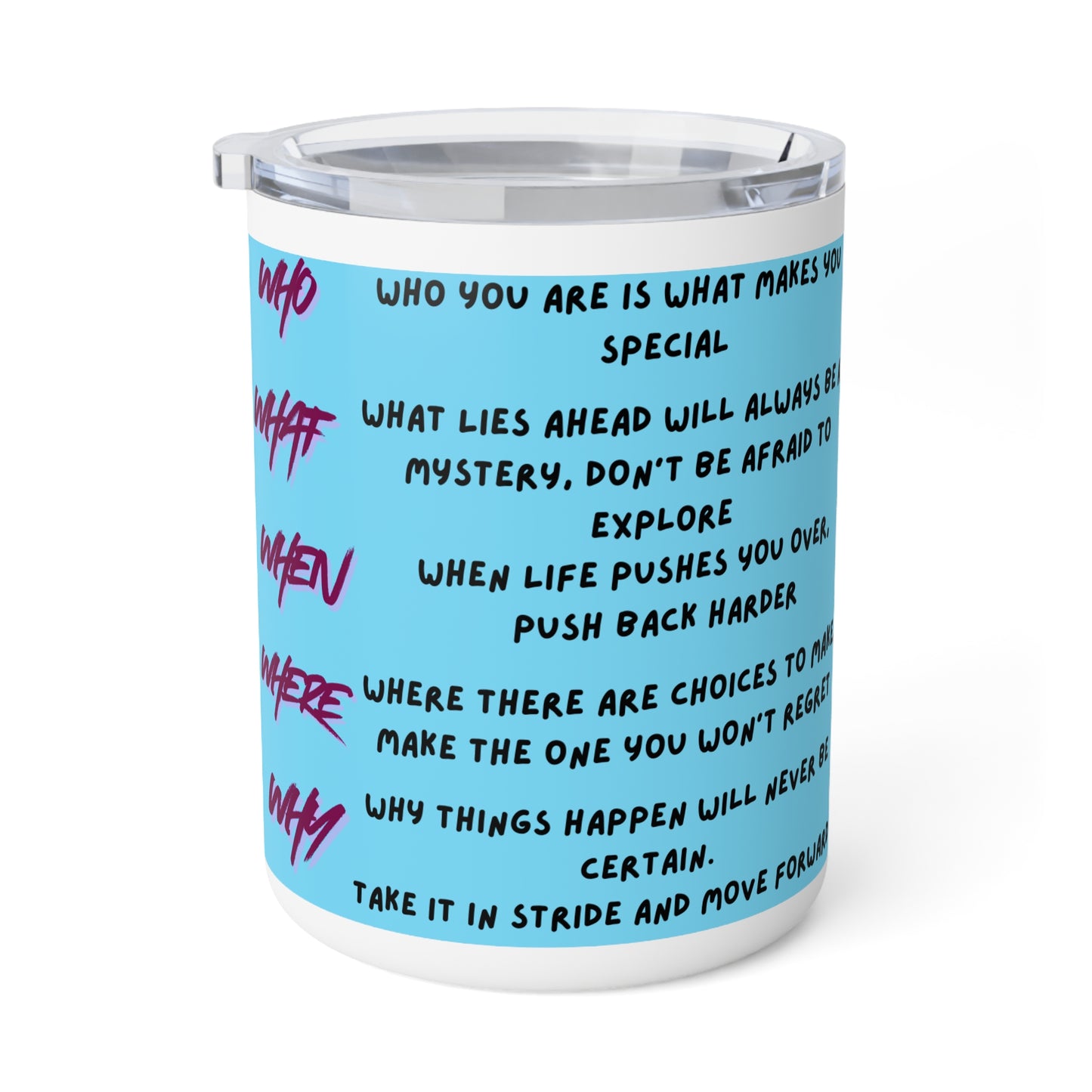 Inspirational Quote 10oz Insulated Coffee Mug — Encouragement Design