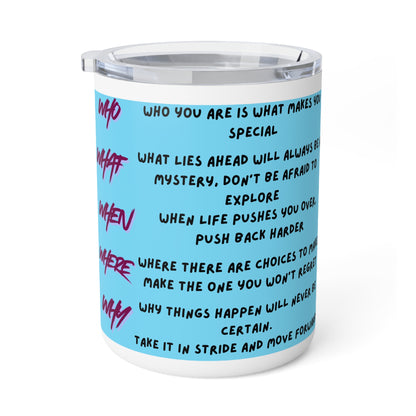 Inspirational Quote 10oz Insulated Coffee Mug — Encouragement Design