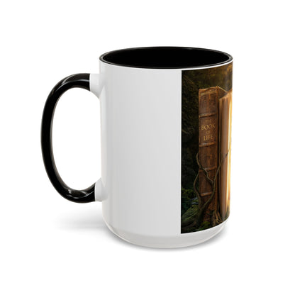 Inspirational Book Quote Mug — "You Can't Get Through the Book of Life if You're Always Stuck on the Same Page" (11oz/15oz)