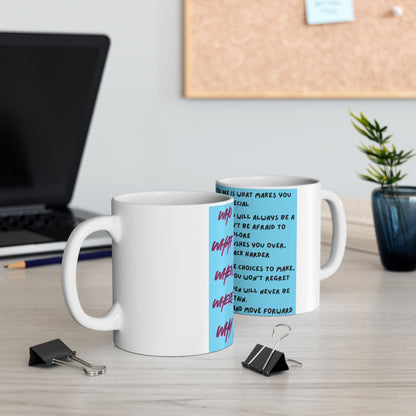 Inspirational Quote Ceramic Mug (11oz) – Motivational Morning Coffee Cup