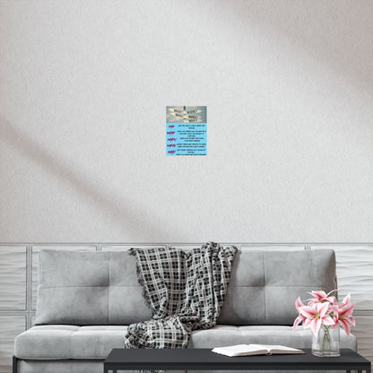 Inspirational 5 Ws Poster — Who What When Where Why Motivational Wall Art