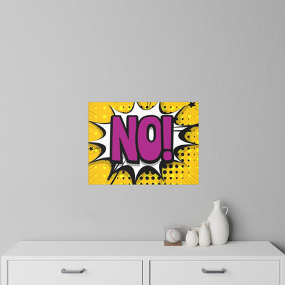 Pop Art "NO!" Wall Decal - Bold Comic Speech Bubble Sticker