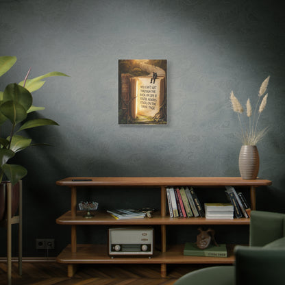 Inspirational Canvas Wall Art — "You Can't Get Through the Book of Life..."