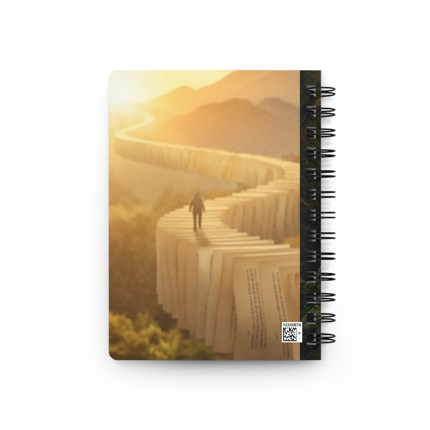 Spiral Journal — Motivational Adventure Notebook with 'You Can't Get Through the Book of Life...' Quote