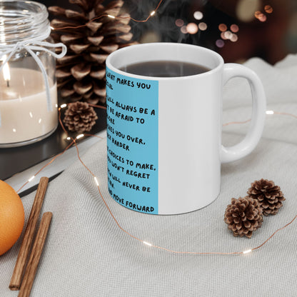 Inspirational Quote Ceramic Mug (11oz) – Motivational Morning Coffee Cup