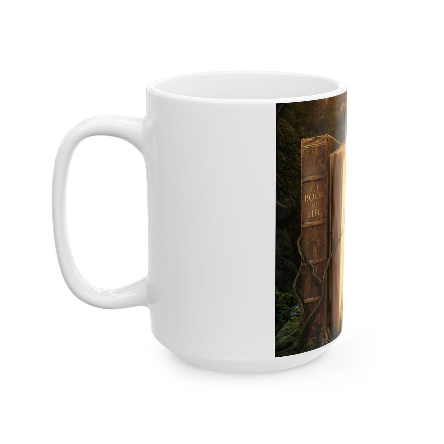 Motivational Book Quote Ceramic Mug — “You Can't Get Through the Book of Life…” (11oz & 15oz)