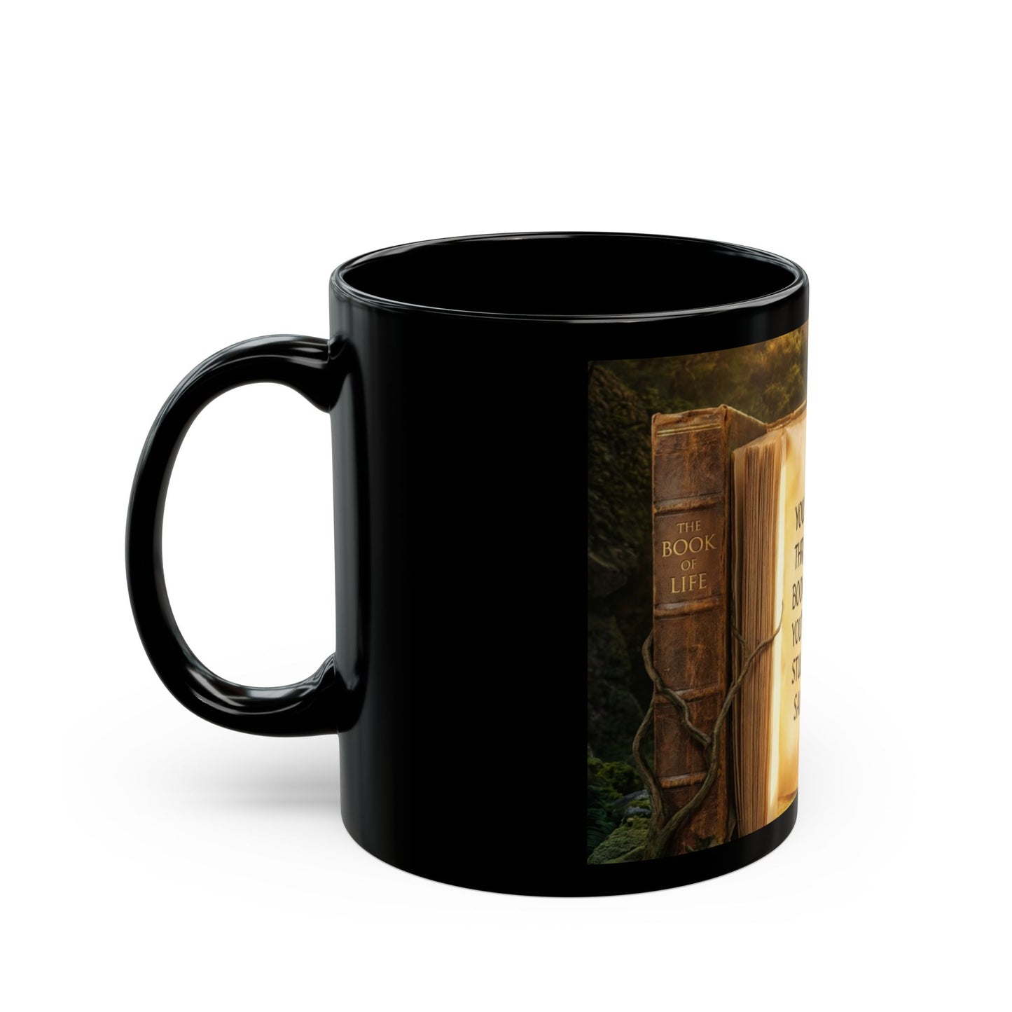 Motivational Book Quote Coffee Mug — "You Can't Get Through the Book of Life..." (11oz/15oz)