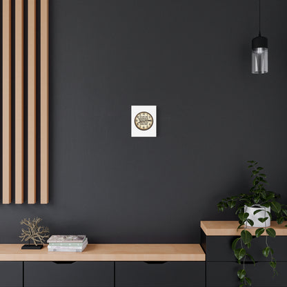 Inspirational Clock Canvas — “The Only Time You Run Out of Chances Is When You Stop Taking Them” Matte Wall Art