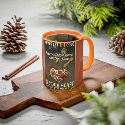 Inspirational Vintage Dice & Roses Coffee Mug (11oz/15oz)