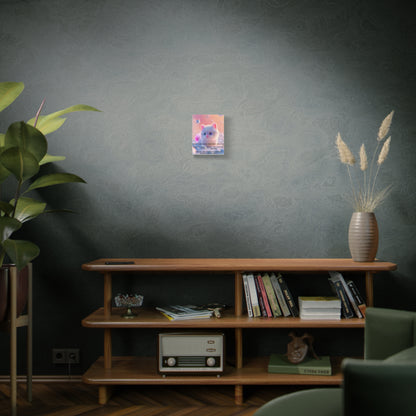 Inspirational Kitten Canvas - “Live in the Present Moment” Matte Stretched Wall Art