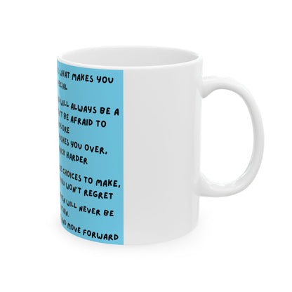 Inspirational Quote Ceramic Mug (11oz) – Motivational Morning Coffee Cup