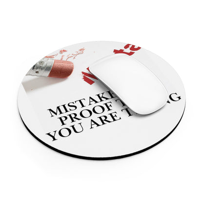 Mouse Pad — "Mistakes Are Proof That You Are Trying" Inspirational Desk Mat