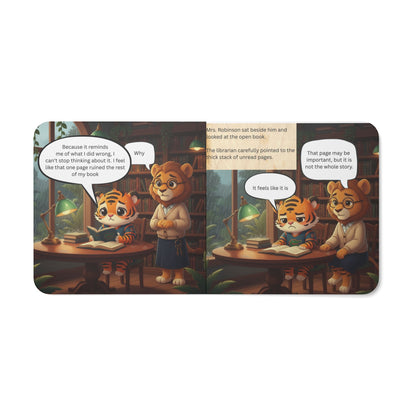 Board Book — The Page That Wouldn't Turn: Toddler Tiger Story about Regret & Second Chances