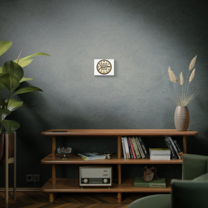 Inspirational Clock Canvas — “The Only Time You Run Out of Chances Is When You Stop Taking Them” Matte Wall Art