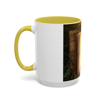 Inspirational Book Quote Mug — "You Can't Get Through the Book of Life if You're Always Stuck on the Same Page" (11oz/15oz)