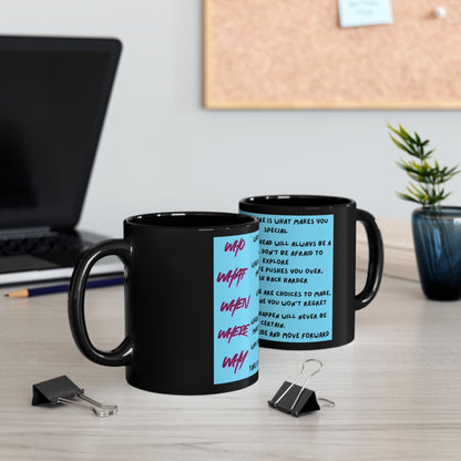 Inspirational Quote Black Mug — Motivational Daily Affirmation Coffee Cup (11oz)
