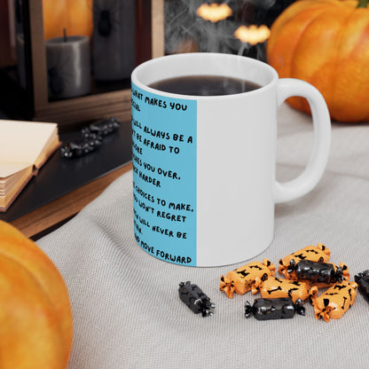 Inspirational Quote Ceramic Mug (11oz) – Motivational Morning Coffee Cup