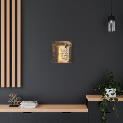 Inspirational Canvas Wall Art — "You Can't Get Through the Book of Life..."