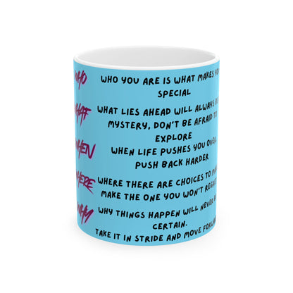 Inspirational Quote Ceramic Mug (11oz) – Motivational Morning Coffee Cup
