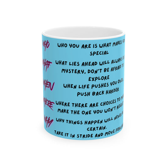 Inspirational Quote Ceramic Mug (11oz) – Motivational Morning Coffee Cup