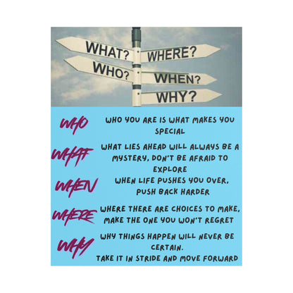 Motivational Question Sign Stretched Canvas