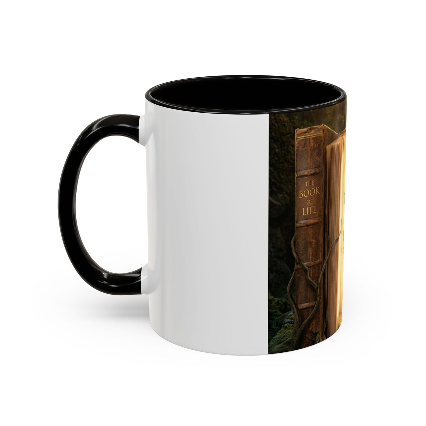 Inspirational Book Quote Mug — "You Can't Get Through the Book of Life if You're Always Stuck on the Same Page" (11oz/15oz)