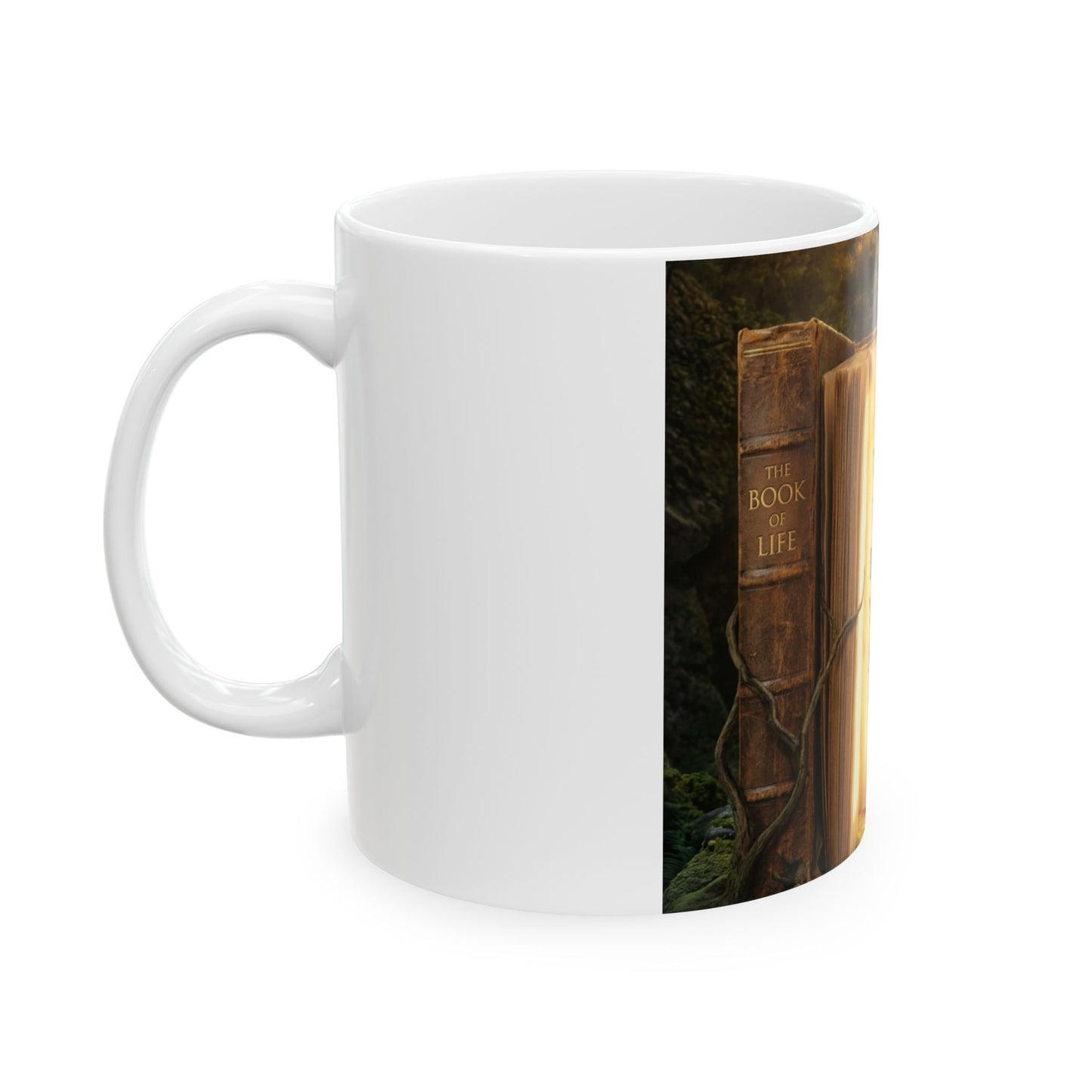 Motivational Book Quote Ceramic Mug — “You Can't Get Through the Book of Life…” (11oz & 15oz)