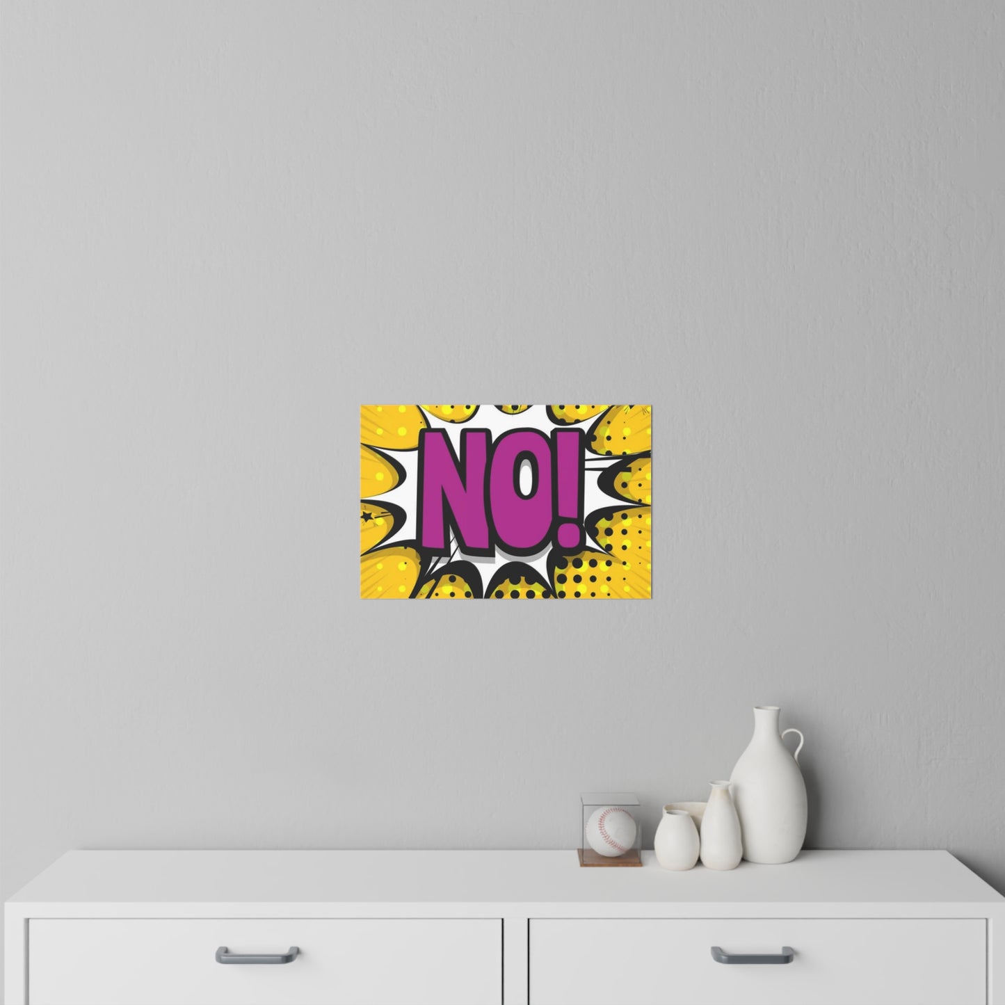 Pop Art "NO!" Wall Decal - Bold Comic Speech Bubble Sticker