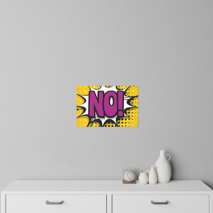 Pop Art "NO!" Wall Decal - Bold Comic Speech Bubble Sticker