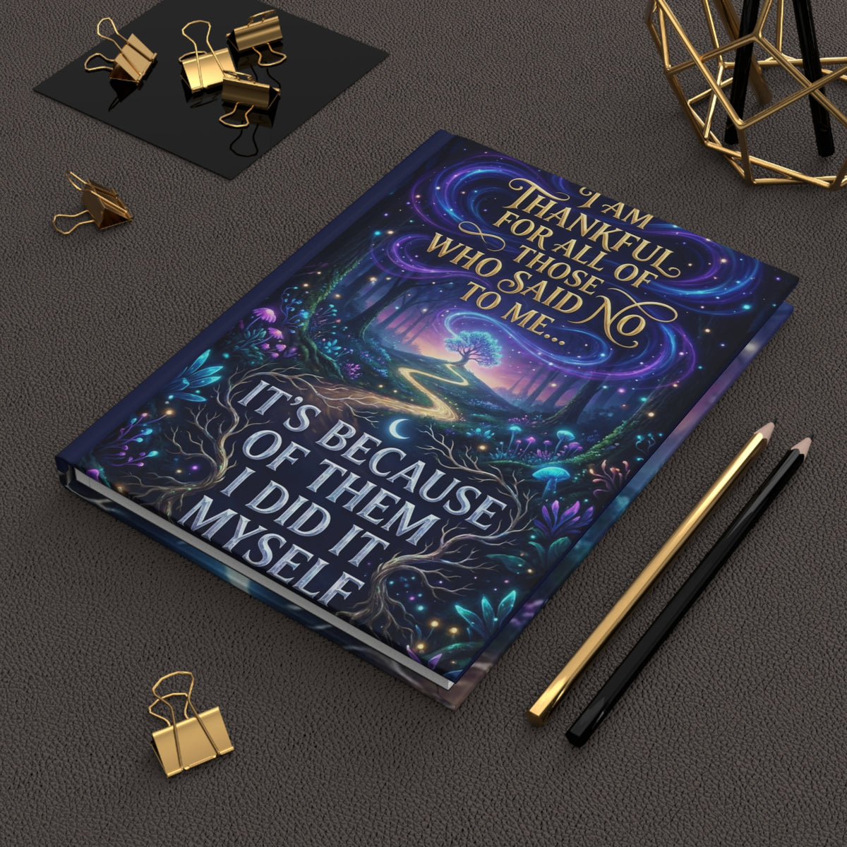 Inspirational Hardcover Journal — "I Am Thankful For All Of Those Who Said No To Me... It's Because Of Them I Did It Myself" — Lined [...]