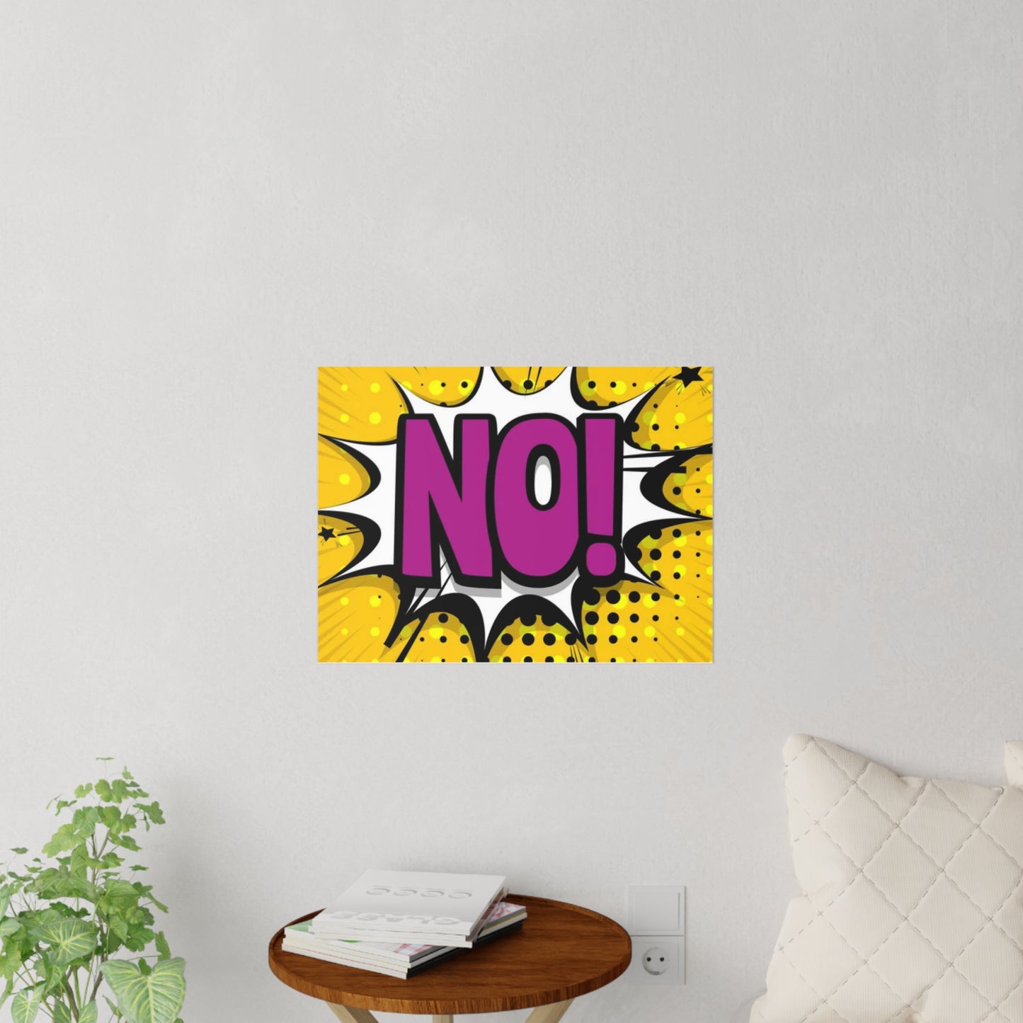 Pop Art "NO!" Wall Decal - Bold Comic Speech Bubble Sticker