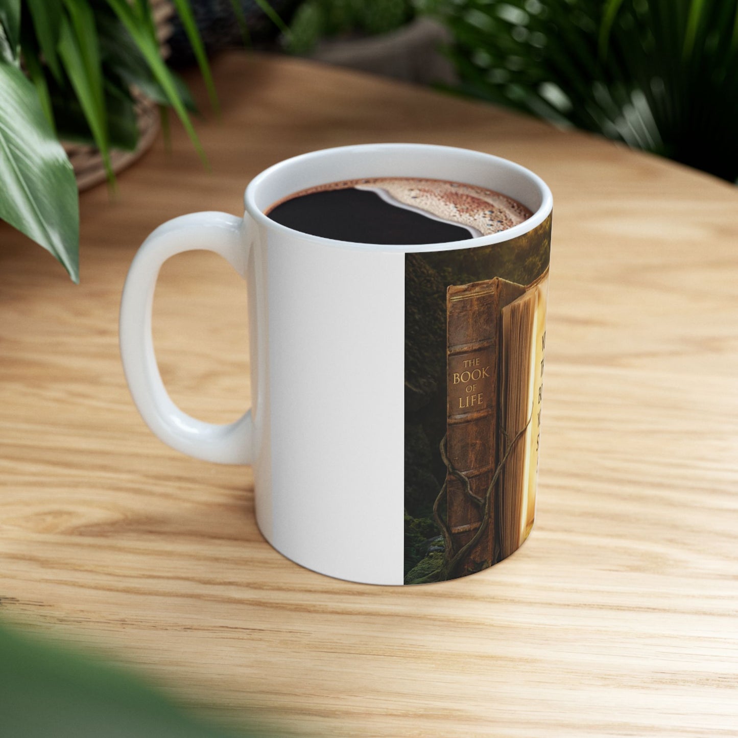 Motivational Book Quote Ceramic Mug — “You Can't Get Through the Book of Life…” (11oz & 15oz)