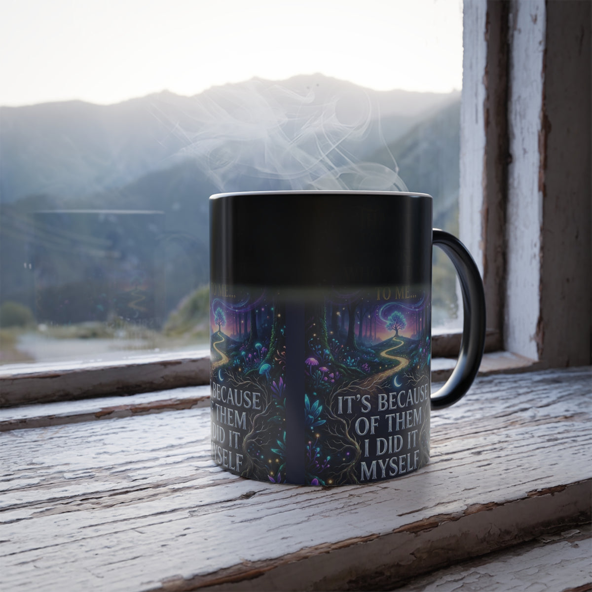 Color-Changing Mug — "I Am Thankful For All Those Who Said No to Me..." Inspirational 11oz