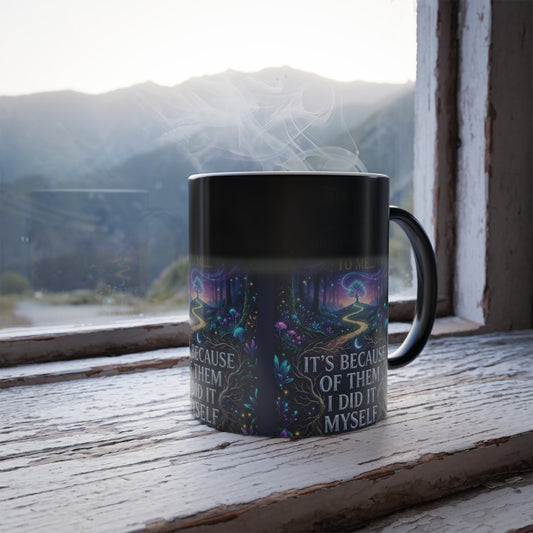 Color-Changing Mug — "I Am Thankful For All Those Who Said No to Me..." Inspirational 11oz