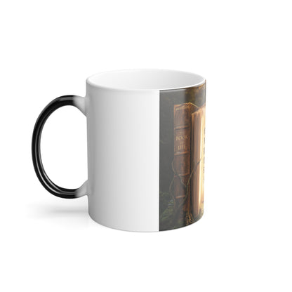 Color Morphing Mug — "You Can't Get Through the Book of Life If You're Always Stuck on the Same Page" Inspirational Book-Lover Mug