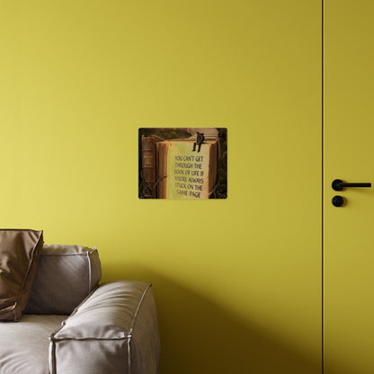 Acrylic Wall Art — "You Can't Get Through the Book of Life" Inspirational Quote Panel