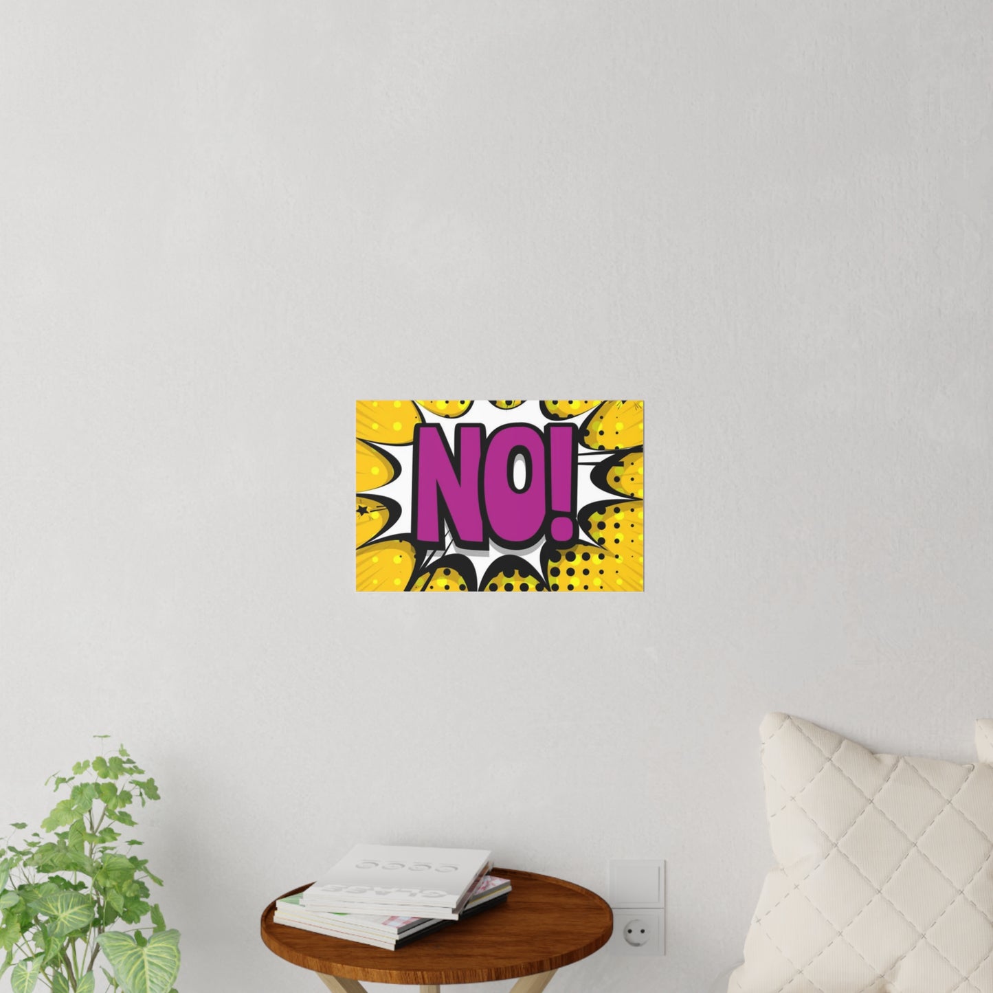 Pop Art "NO!" Wall Decal - Bold Comic Speech Bubble Sticker
