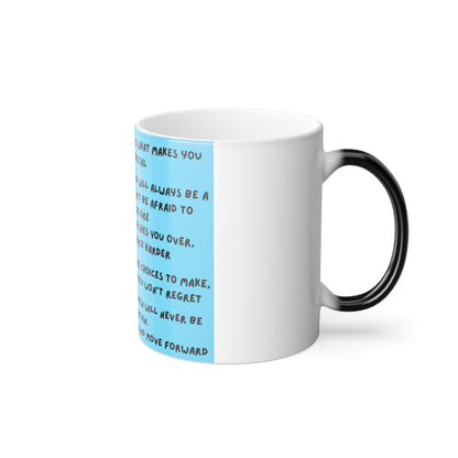 Color-Changing Inspirational Quote Mug — 11oz Morphing Coffee Cup