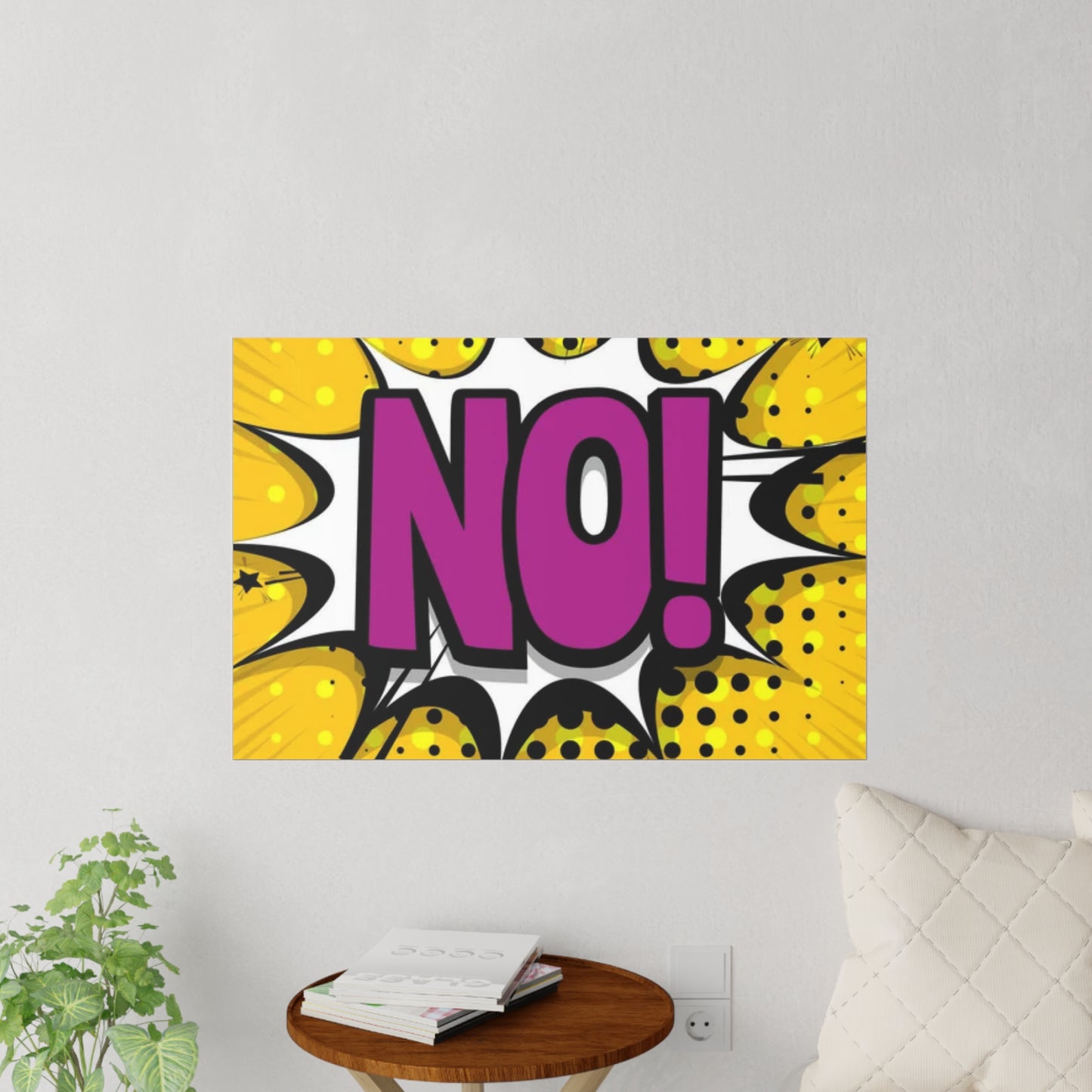 Pop Art "NO!" Wall Decal - Bold Comic Speech Bubble Sticker