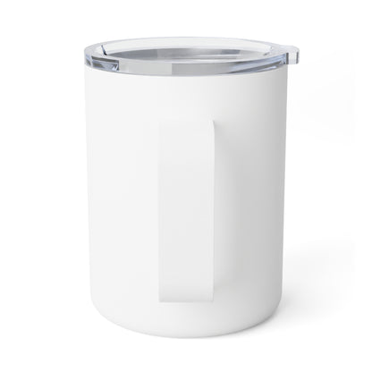 10oz Insulated Coffee Mug — "You Can't Get Through the Book of Life" Inspirational Bookish Travel Tumbler