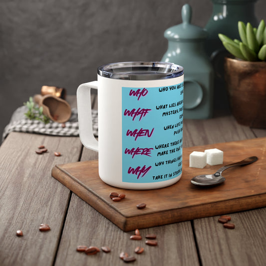 Inspirational Quote 10oz Insulated Coffee Mug — Encouragement Design