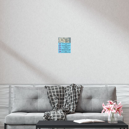 Inspirational 5 Ws Poster — Who What When Where Why Motivational Wall Art