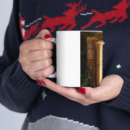 Motivational Book Quote Ceramic Mug — “You Can't Get Through the Book of Life…” (11oz & 15oz)