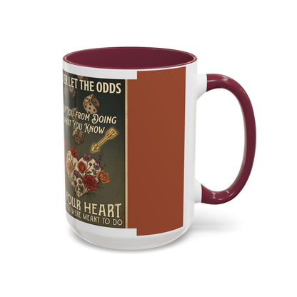 Inspirational Vintage Dice & Roses Coffee Mug (11oz/15oz)